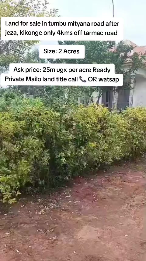 Land in Mityana Road