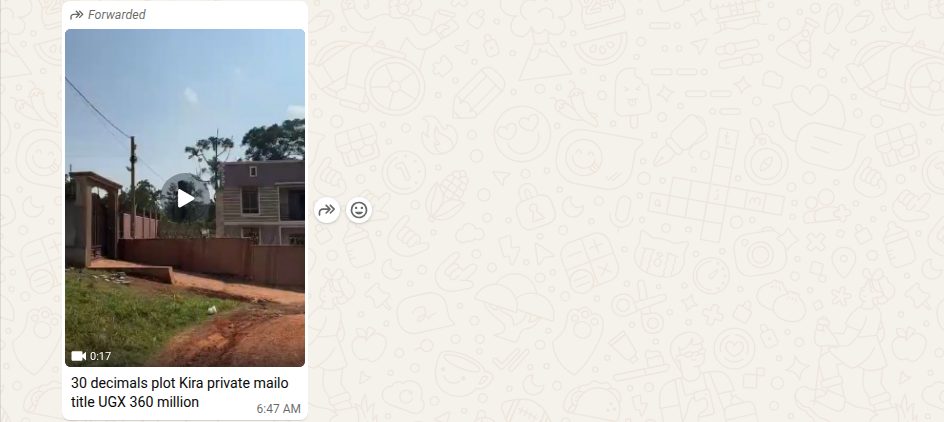 Land for sale in Kira